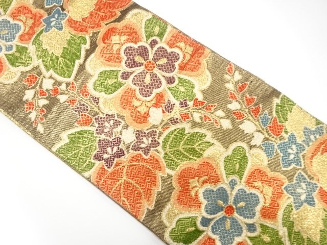 JAPANESE FUKURO OBI / SAGANISHIKI / WOVEN FLOWER CREST